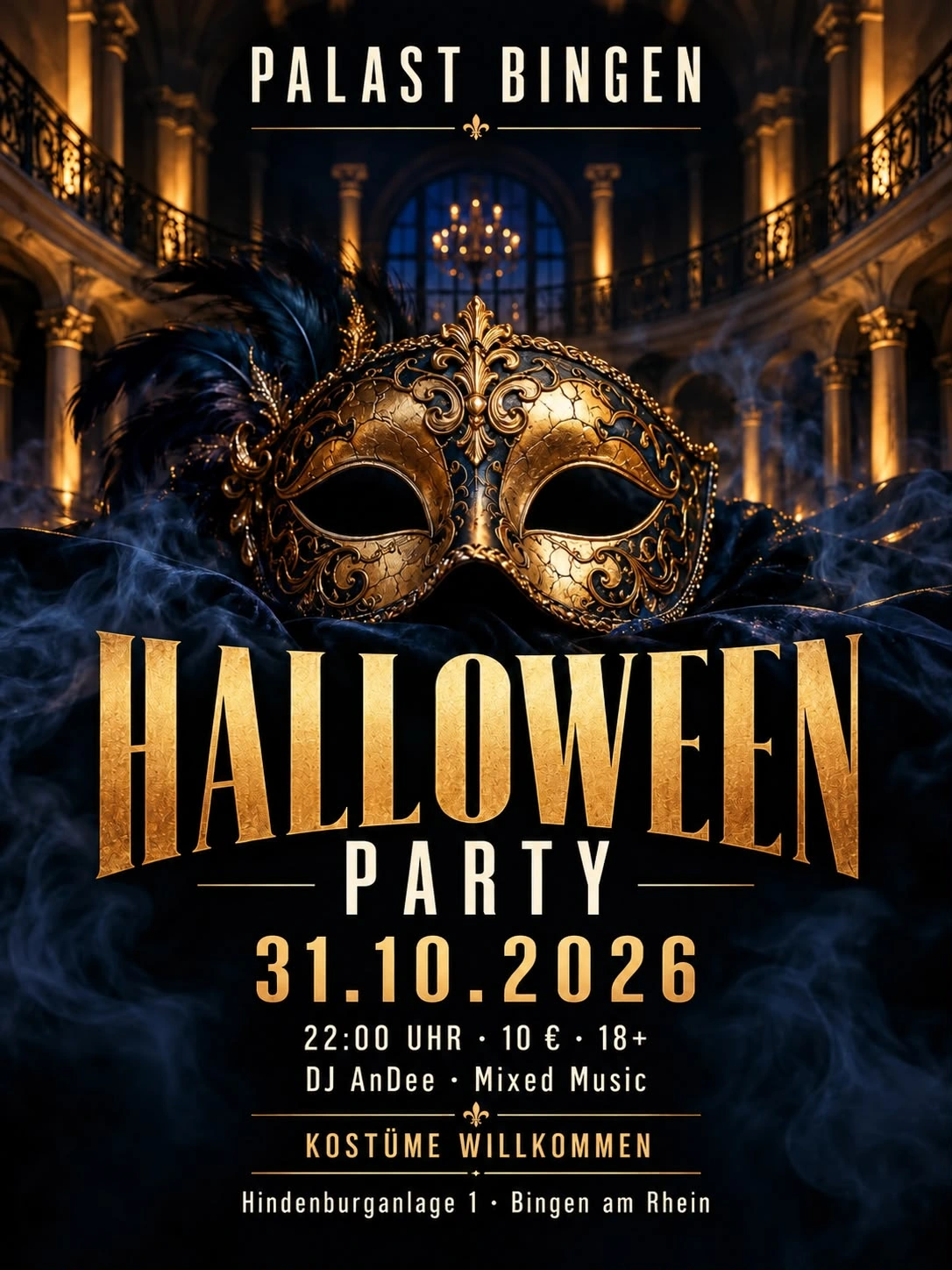 Halloween-Illustration für PALAST BINGEN